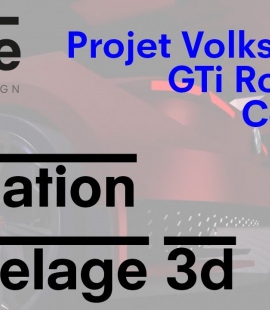 Formation modeleur 3d - Strate, école de design - 2018 - Animation Volkswagen GTi Roadster Concept