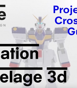 Formation modeleur 3d - Strate, Ecole de design - 2018 - XM1 Crossbone Gundam - Quentin Mallet