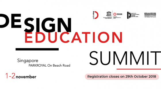 Design education summit Singapore - November 1-2 2018