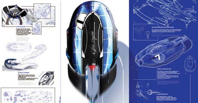 Transportation design project Bugatti Icare
